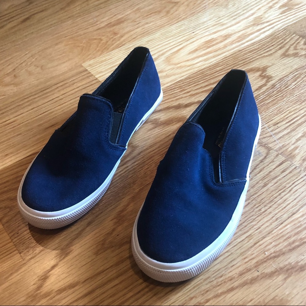 Navy Slip-ons